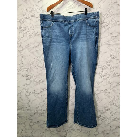 Torrid Plus Jeans sz 4X Tall 26/28 Lean Jean Slim Boot #H228 - Picture 11 of 12